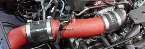 Cool Intake System on car close up