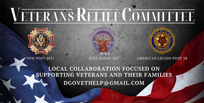 Veterans Relief Committee banner